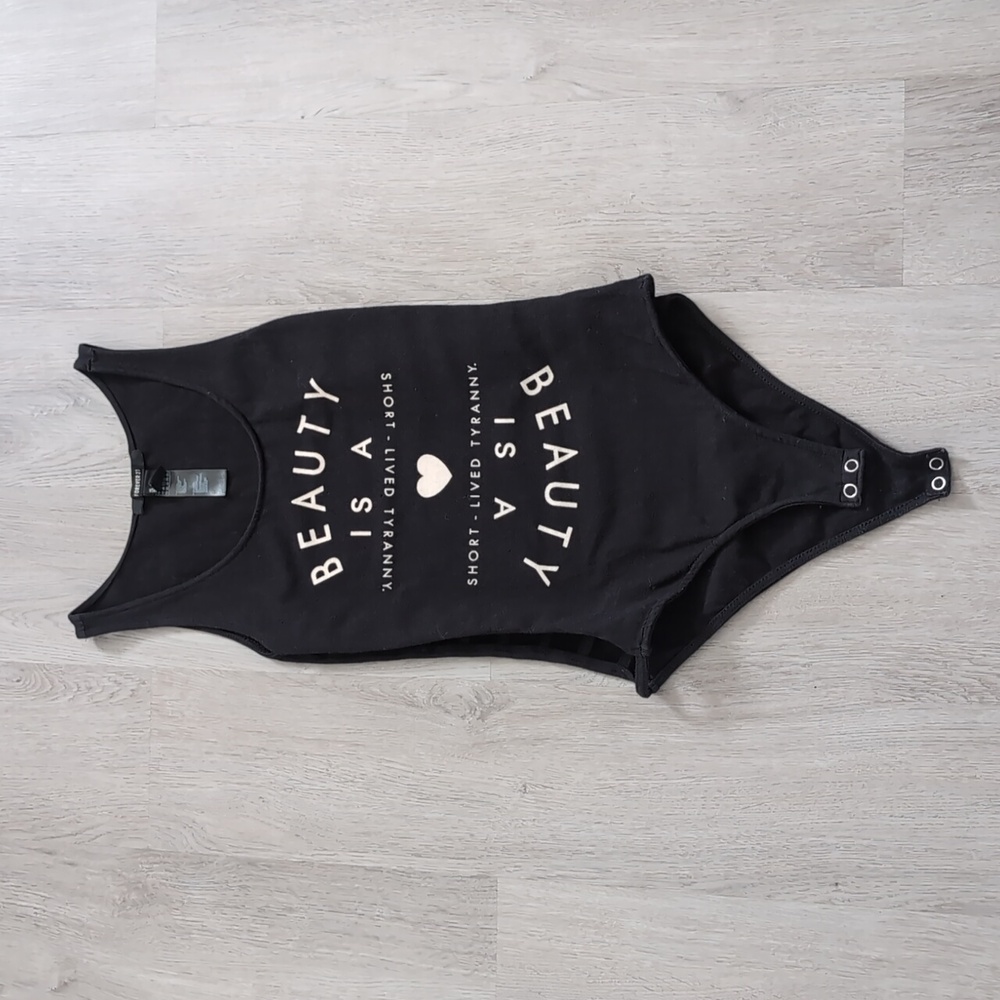 Forever 21 Black Bodysuit / Size Medium